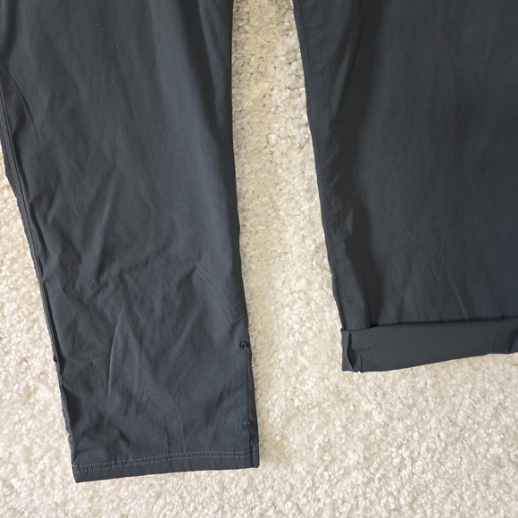 Eddie Bauer Travex Womens Nylon Hiking Pants Size 14 Gray Roll Cuff Outdoor Tech - Picture 2 of 14